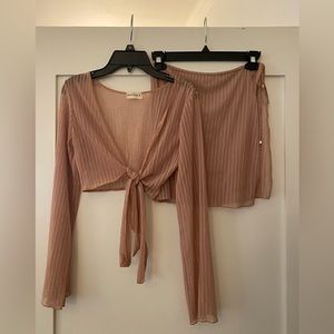 Blackbough Swim cover up Tan size Small
